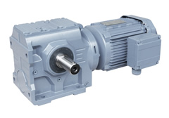 S series helical-worm gearmotors